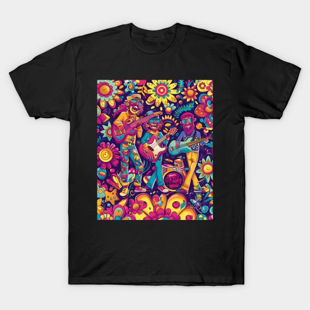 Banana-Splits Monkey Art T-Shirt by Maja Wronska